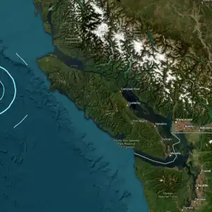 BC省近海连发三次地震